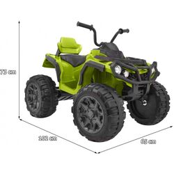 Vehicul de teren electric Ramiz Quad ATV 2.4 G BDM0906 (Green/Grey) Thumb