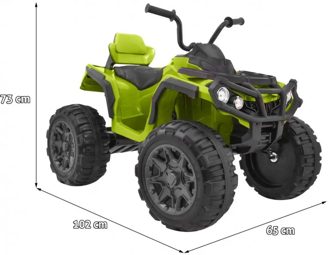 Vehicul de teren electric Ramiz Quad ATV 2.4 G BDM0906 (Green/Grey)
