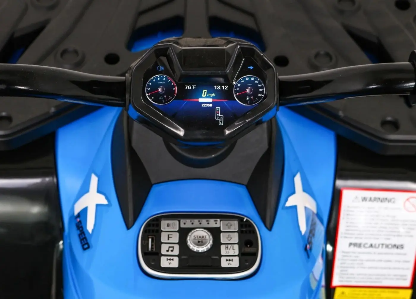 ATV electric Ramiz Quad XT-Speed 4x4 (Blue) - 5