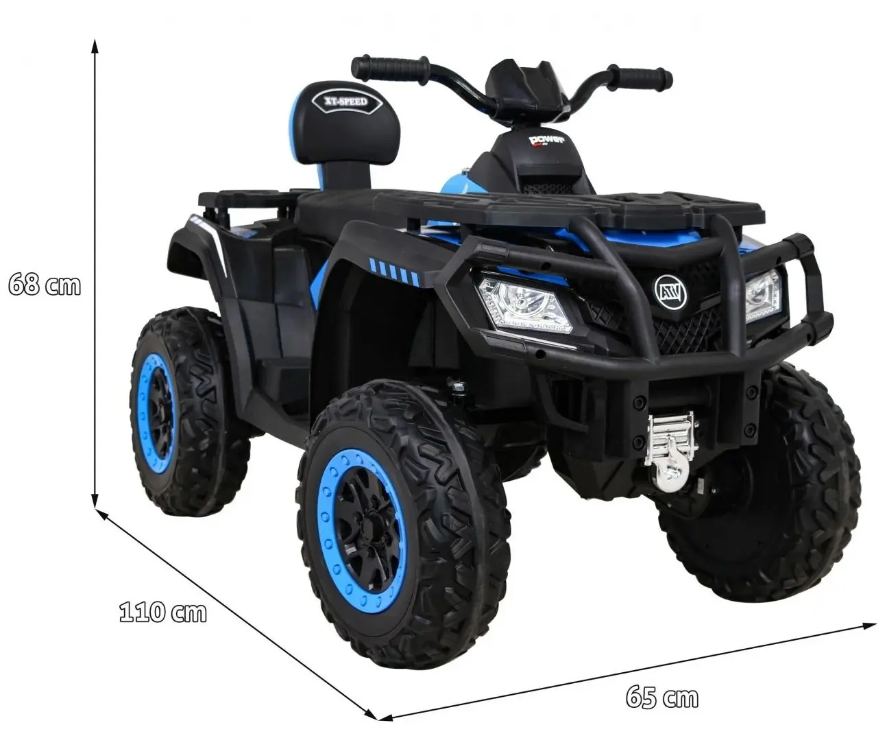 ATV electric Ramiz Quad XT-Speed 4x4 (Blue) - 9