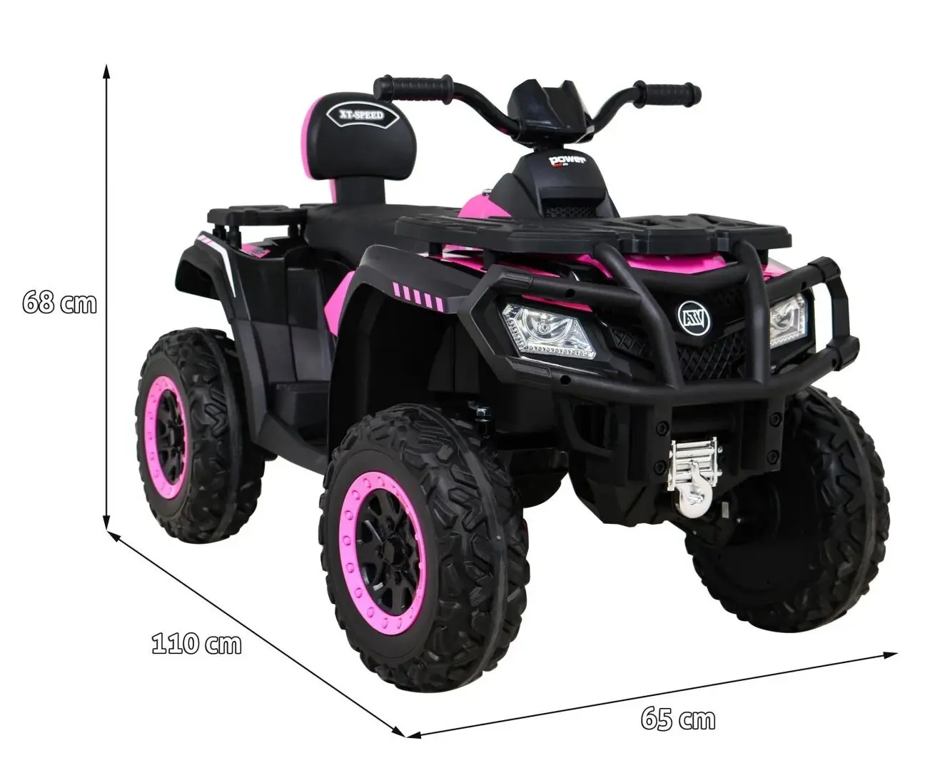 ATV electric Ramiz Quad XT-Speed 4x4 (Pink) - 7