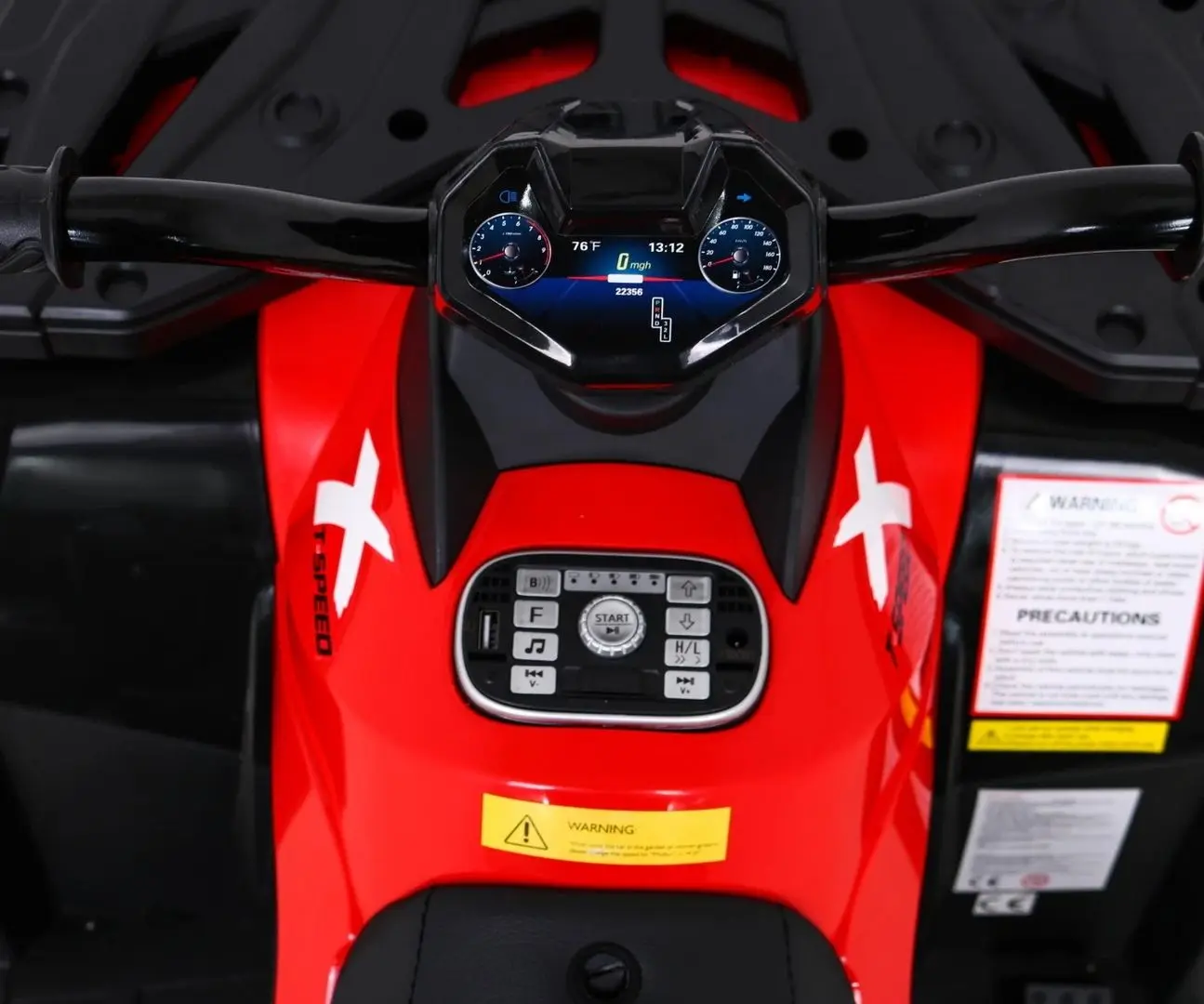 ATV electric Ramiz Quad XT-Speed 4x4 (Red) - 5