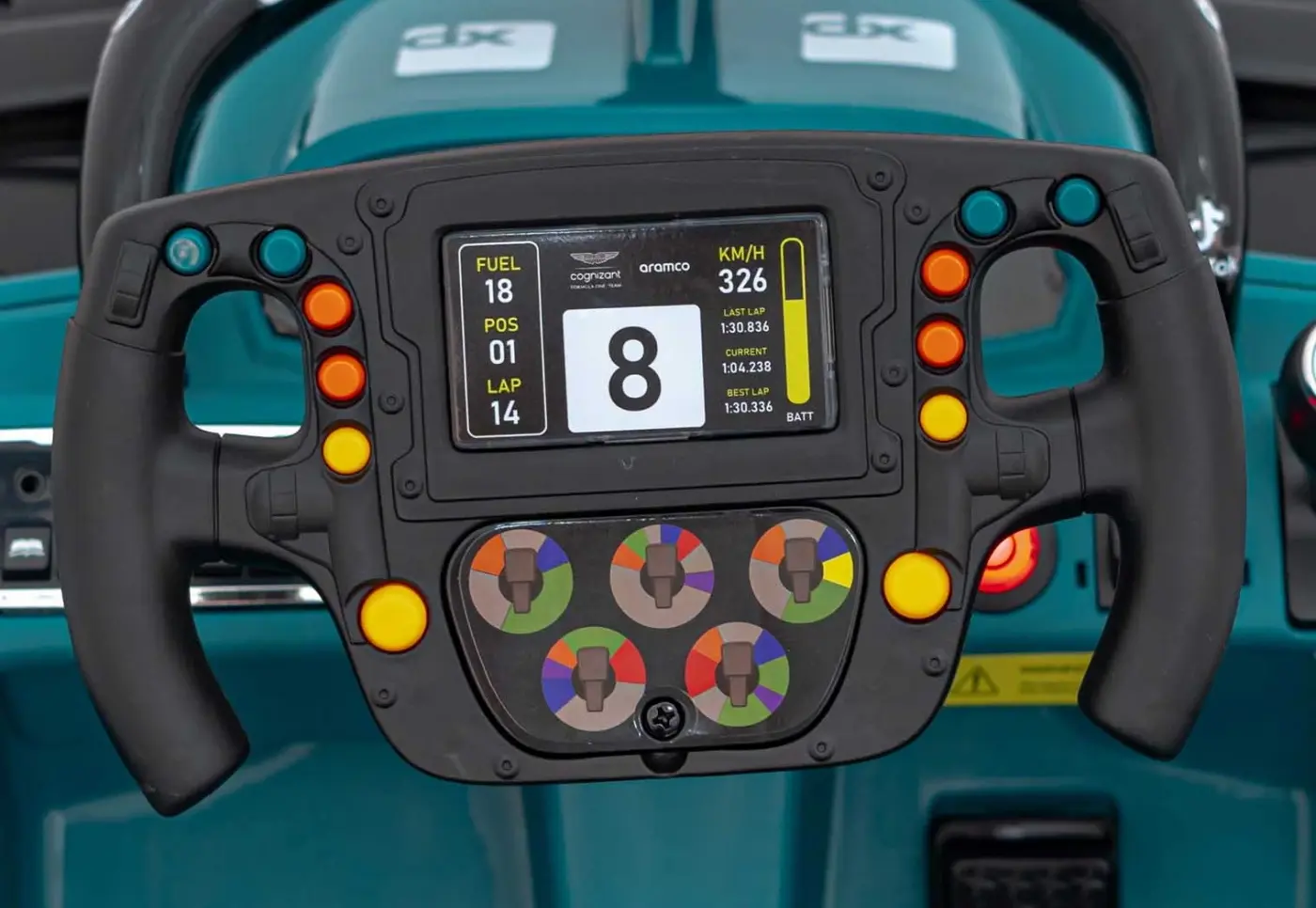 Masinuta electrica Ramiz Aston Martin Cognizant Aramco (Blue)