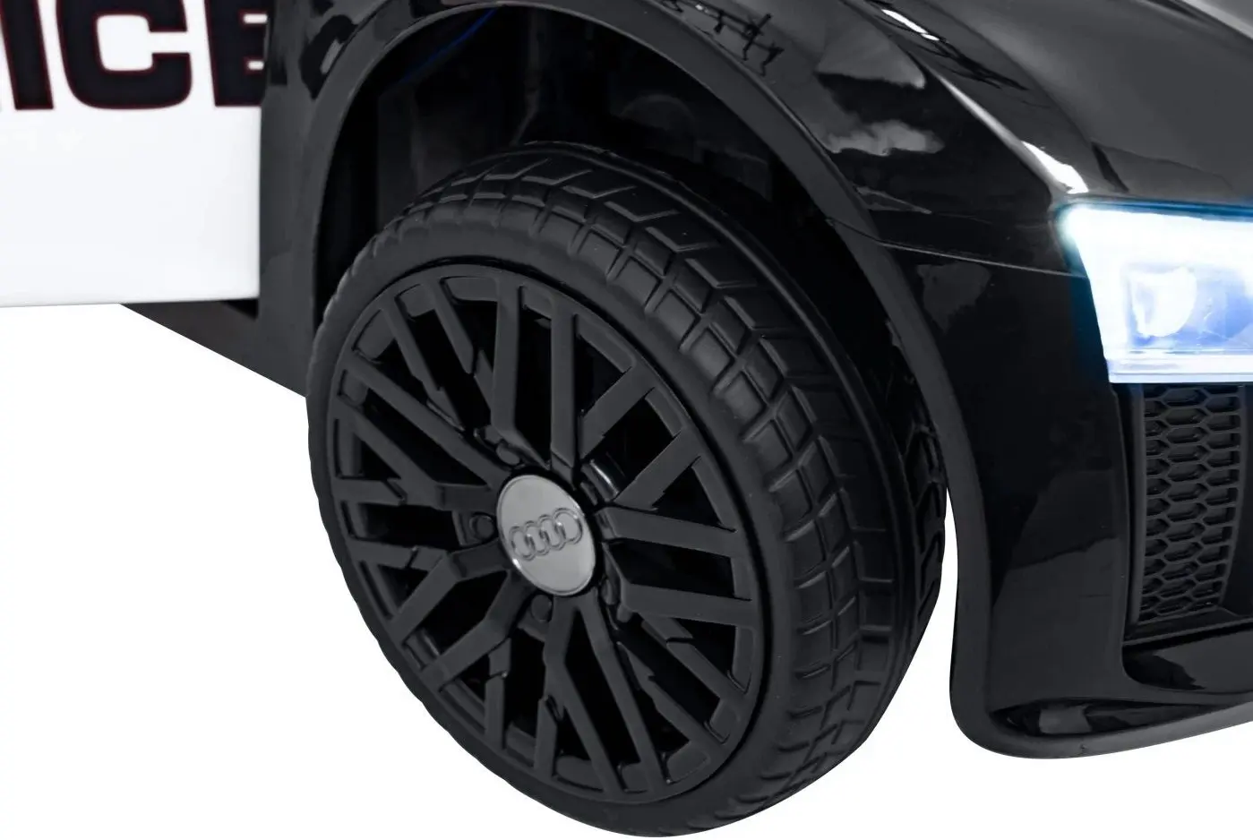 Masinuta electrica Ramiz Audi R8 Police (Black)