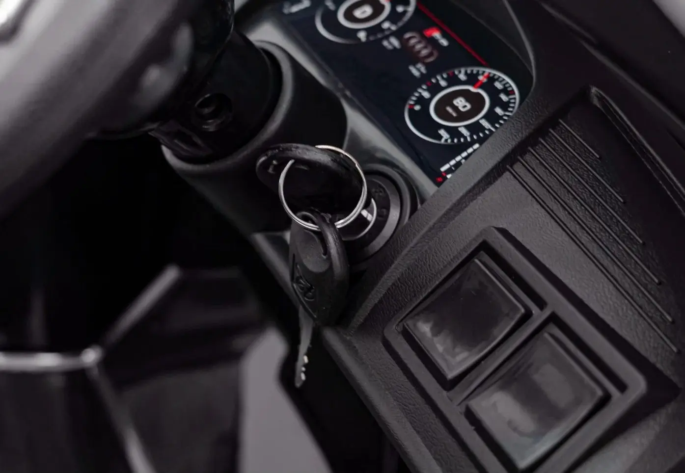 Masinuta electrica Ramiz Audi R8 Police (Black)