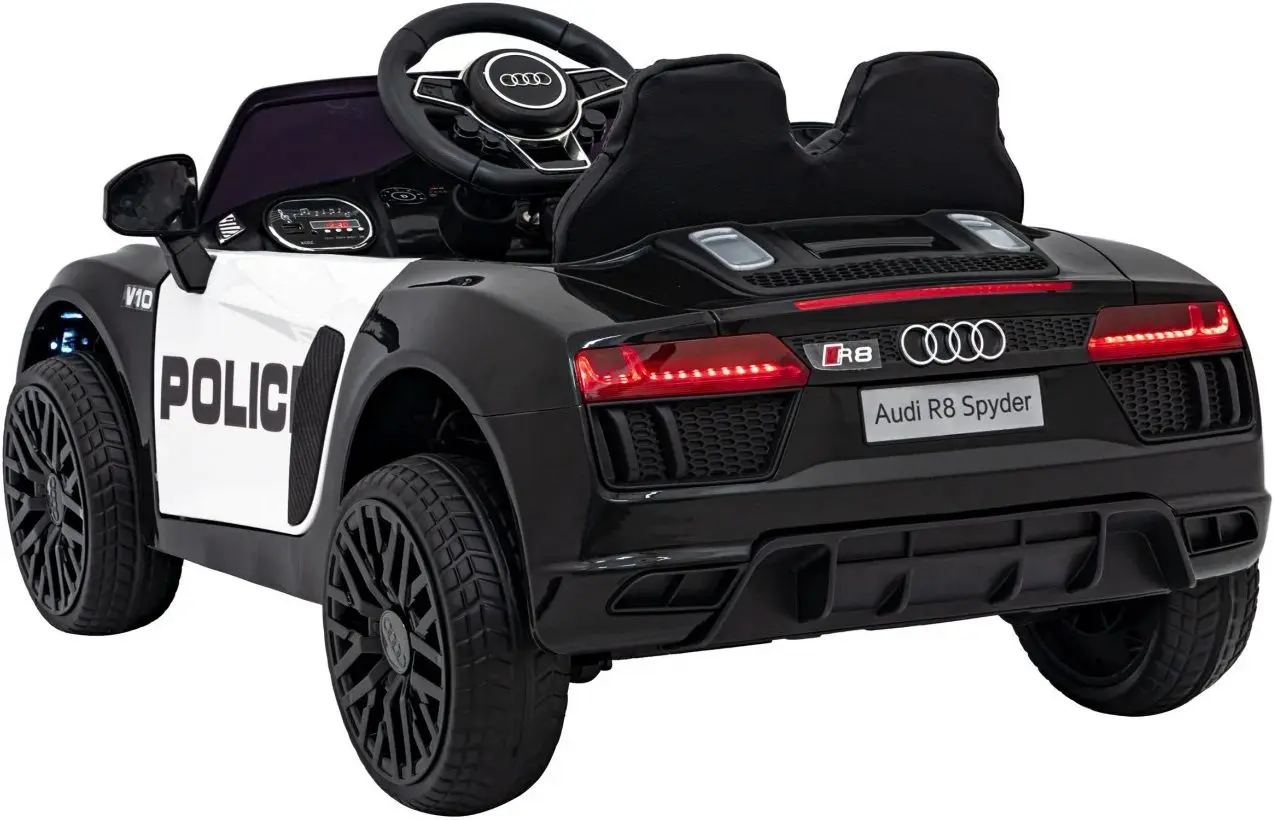 Masinuta electrica Ramiz Audi R8 Police (Black)