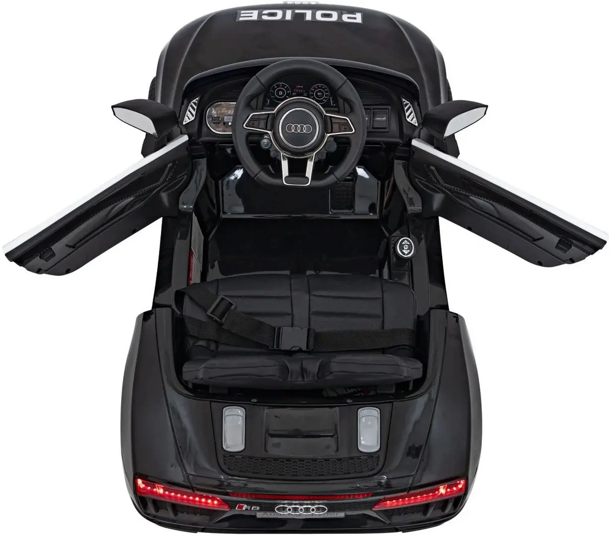 Masinuta electrica Ramiz Audi R8 Police (Black)