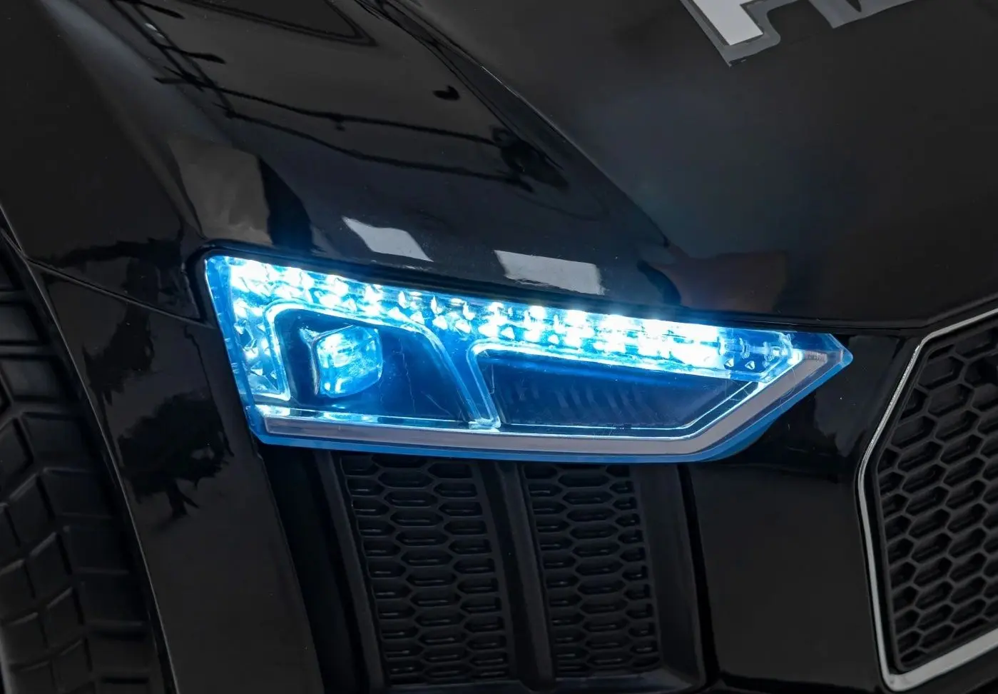 Masinuta electrica Ramiz Audi R8 Police (Black)