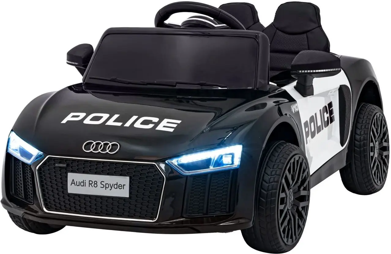 Masinuta electrica Ramiz Audi R8 Police (Black)