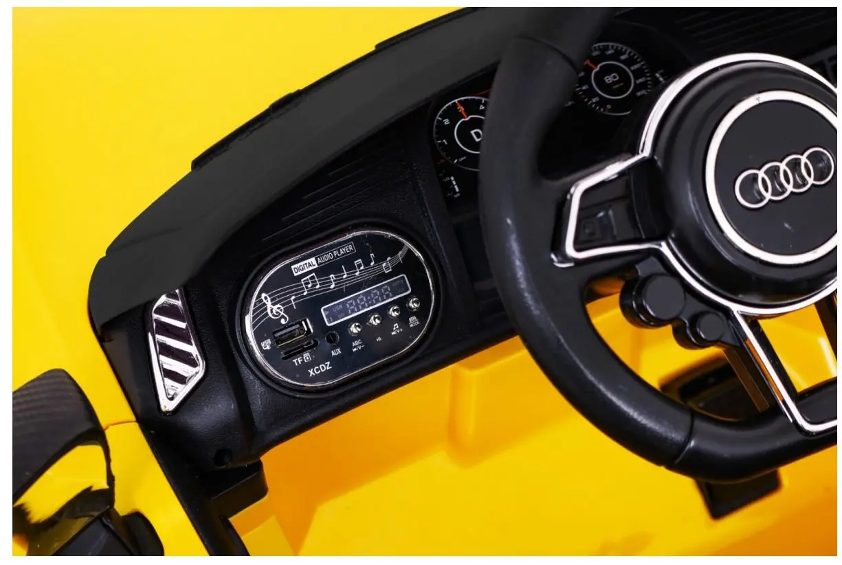 Masinuta electrica Ramiz Audi R8 Spyder Double (Yellow) - 3