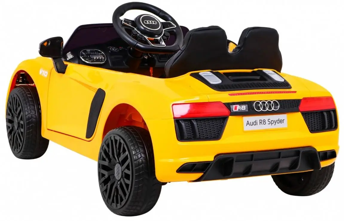 Masinuta electrica Ramiz Audi R8 Spyder Double (Yellow) - 9