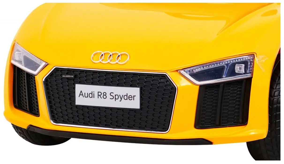 Masinuta electrica Ramiz Audi R8 Spyder Double (Yellow) - 6