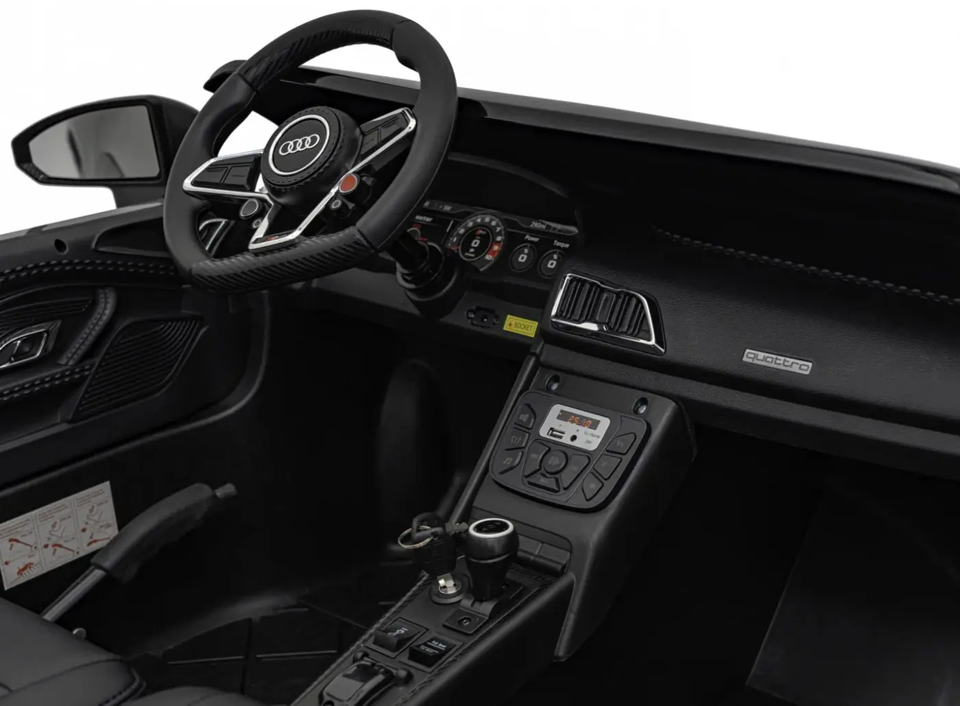 Masinuta electrica Ramiz Audi Spyder R8 Lift Strong (Grey) - 8