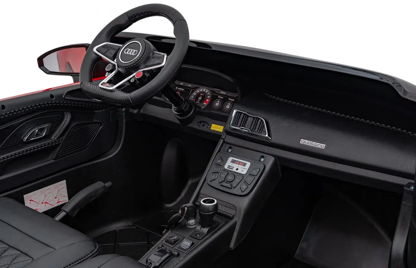 Masinuta electrica Ramiz Audi Spyder R8 Lift Strong (Red) - 8