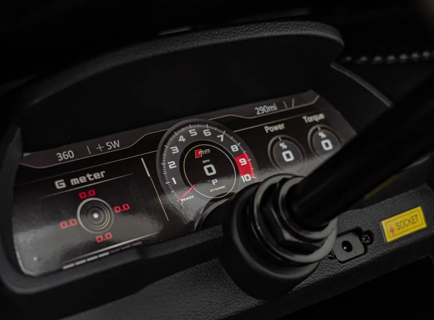 Masinuta electrica Ramiz Audi Spyder R8 Lift Strong (Yellow) - 11