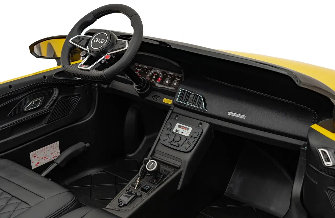 Masinuta electrica Ramiz Audi Spyder R8 Lift Strong (Yellow) - 9