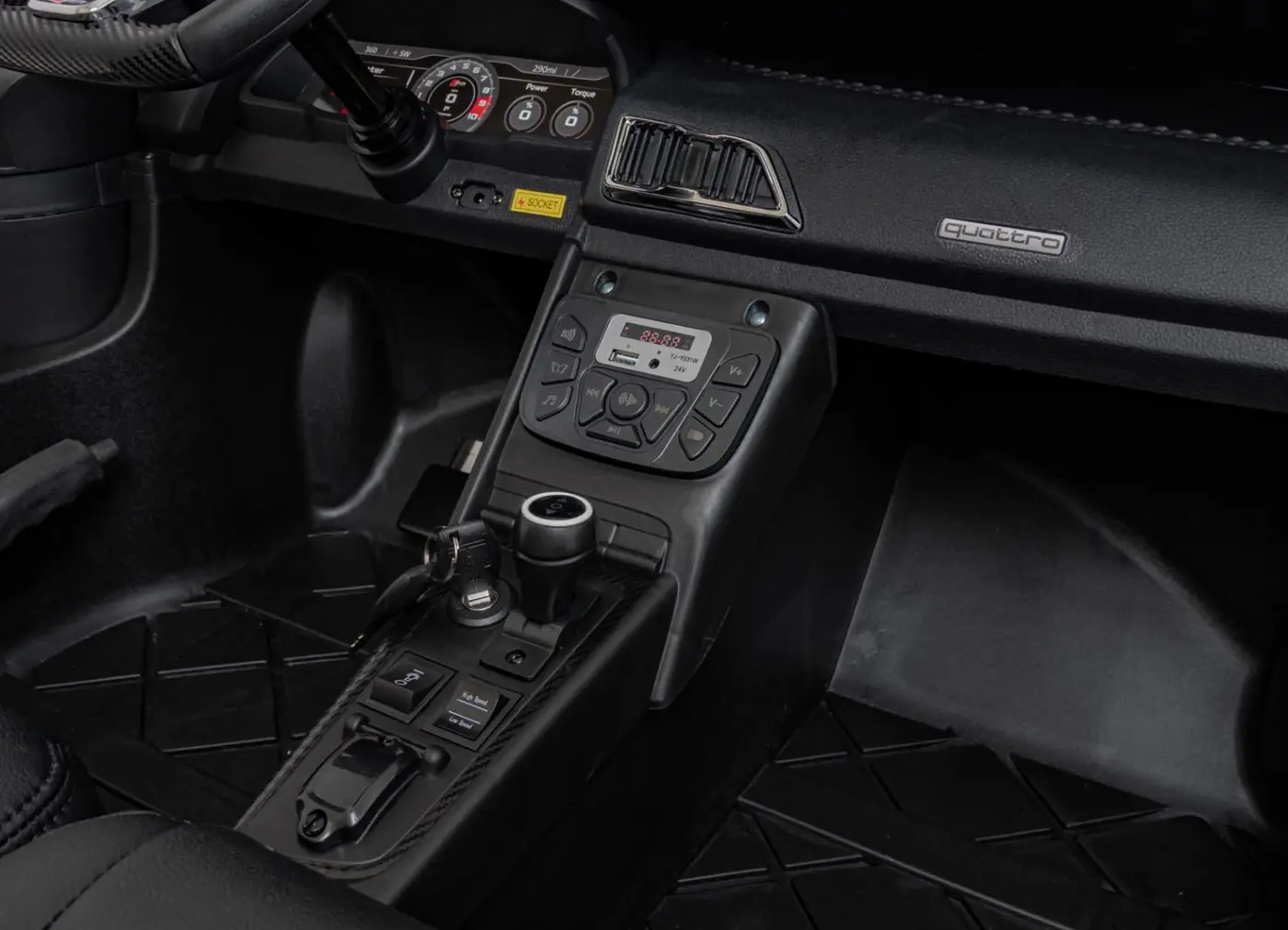 Masinuta electrica Ramiz Audi Spyder R8 Lift (Yellow)