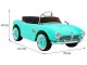 Masinuta electrica Ramiz BMW 507 Retro (Turquoise)