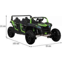 Masinuta electrica Ramiz Buggy ATV Racing UTV2000 (Green) Thumb