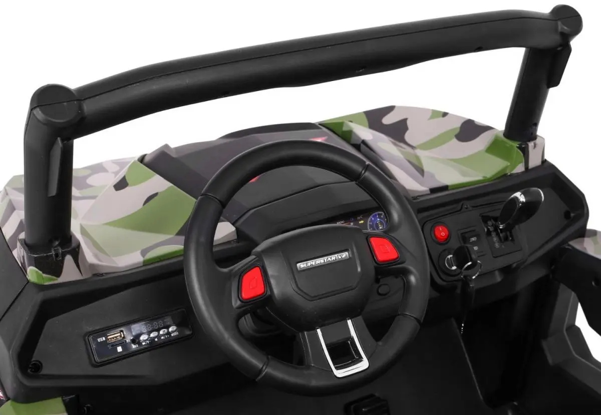 Masinuta electrică Ramiz Buggy SuperStar 4x4 MP3 (Camo)