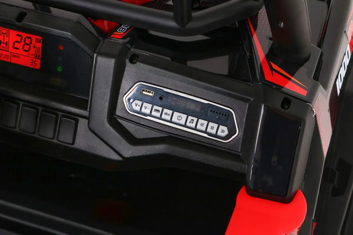 Masinuta electrică Ramiz Buggy UTV (Black/Red)