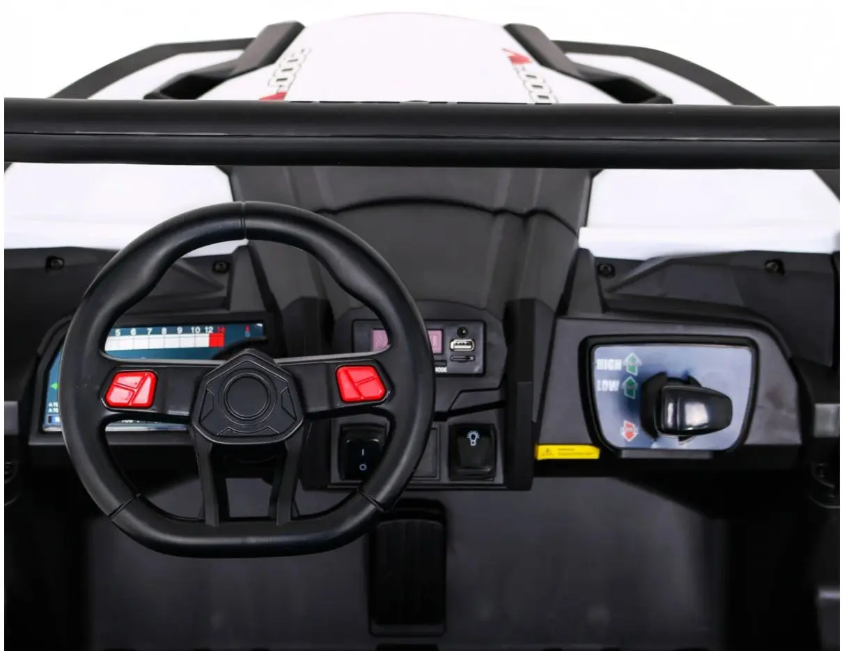 Masinuta electrica Ramiz Buggy UTV-MX (White/Black)