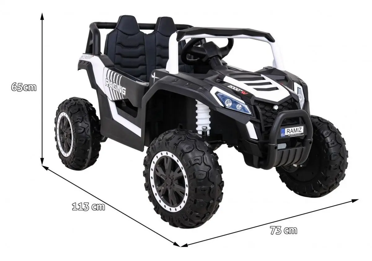 Masinuta electrica Ramiz Buggy UTV Racing 2000M (White)