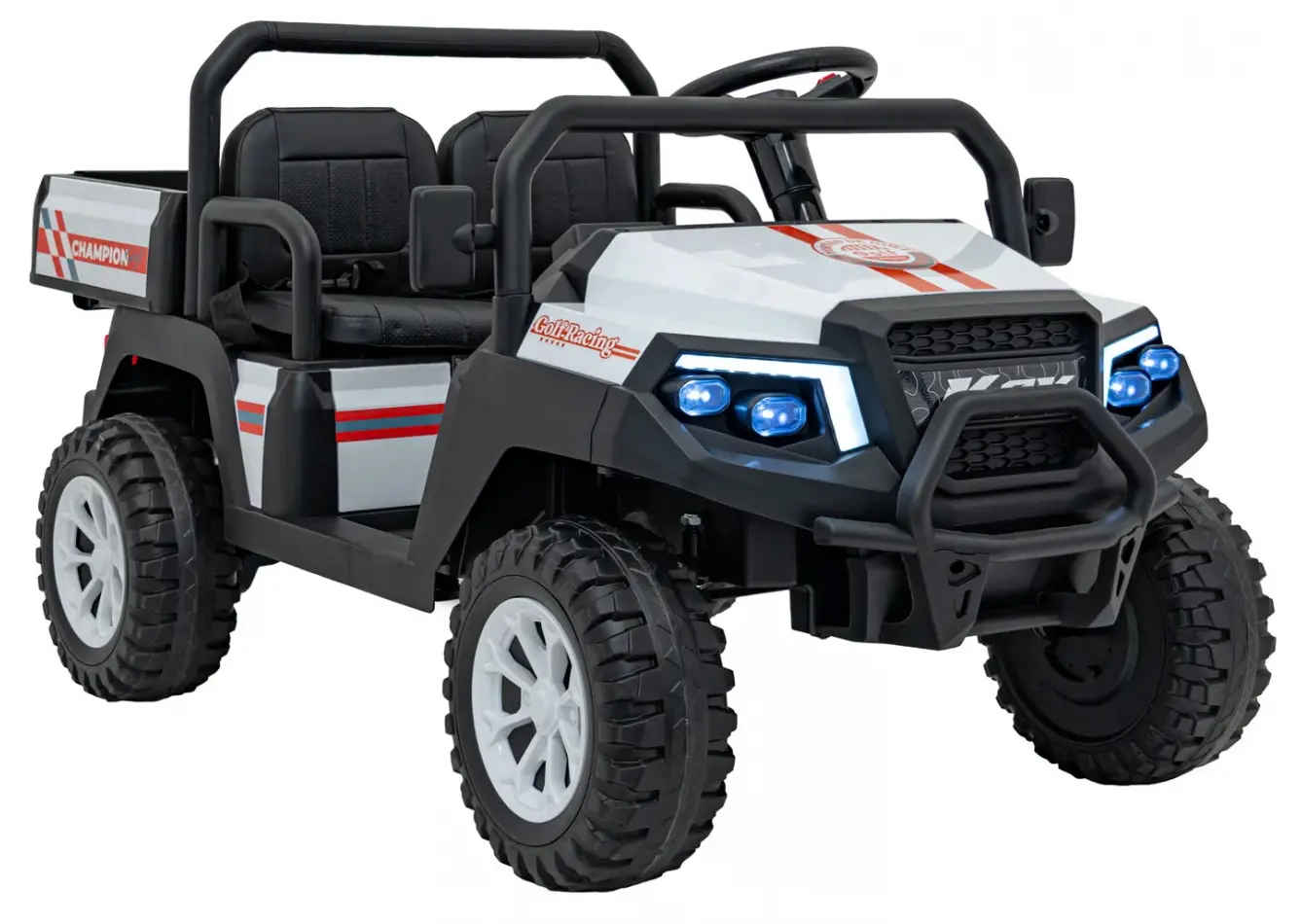 Masinuta electrica Ramiz Champion Pick-Up (White)