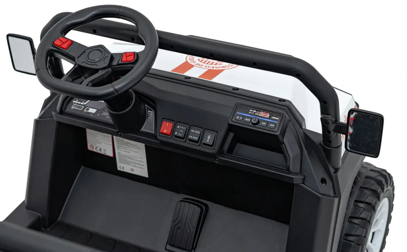 Masinuta electrica Ramiz Champion (White) - 8