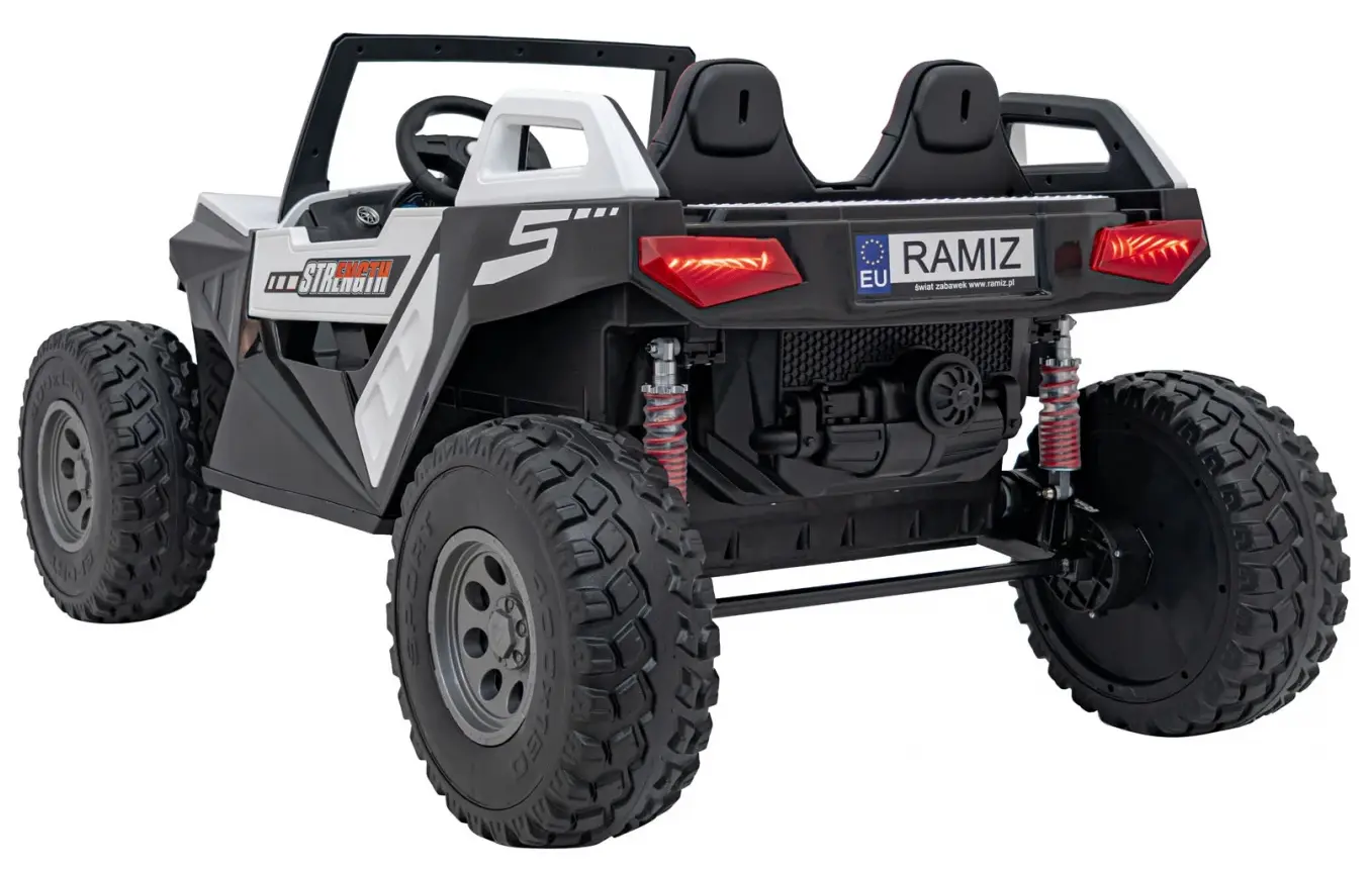 Masinuta electrica Ramiz Clash Strong 4x4 (White)