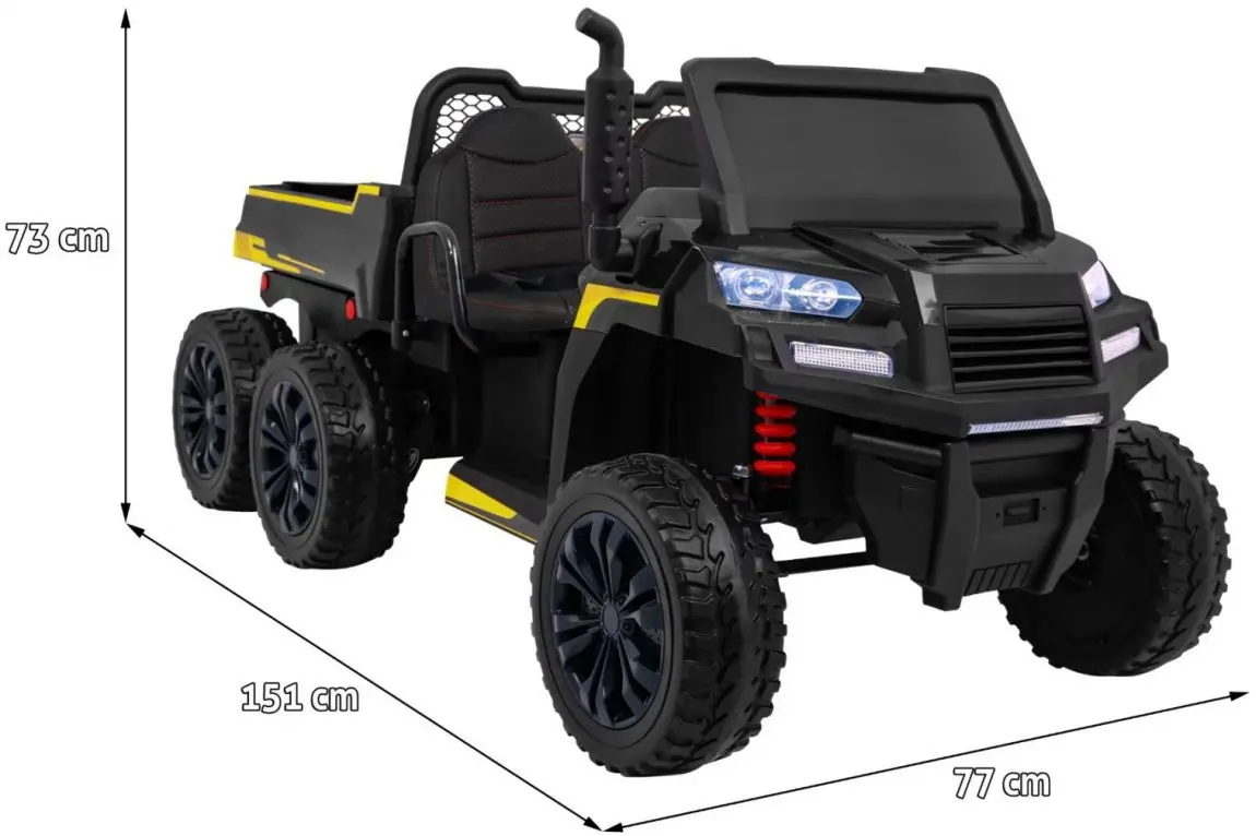 Maşinuţă electrică Ramiz Farmer Truck (Black) - 9