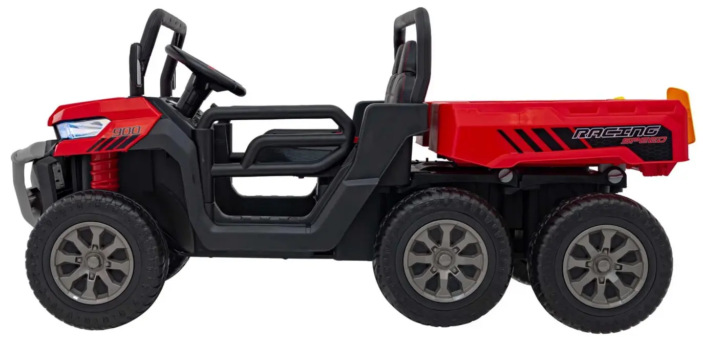 Masinuta electrica Ramiz Farmer Truck Speed 900 (Red) - 4