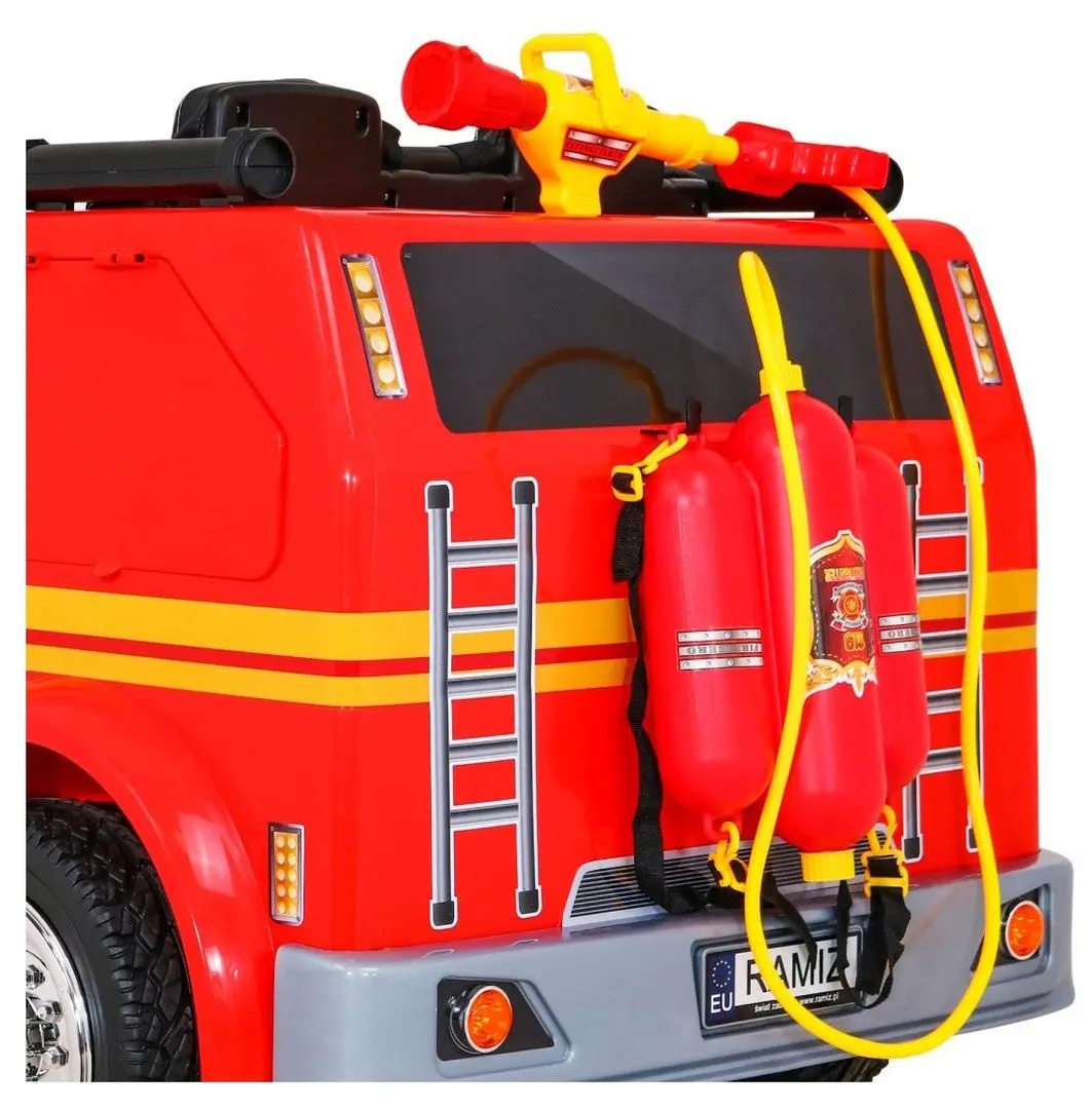 Masinuta electrica Ramiz Fire Truck (Red) - 5