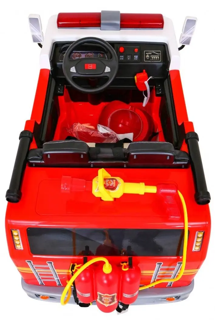 Masinuta electrica Ramiz Fire Truck (Red) - 7