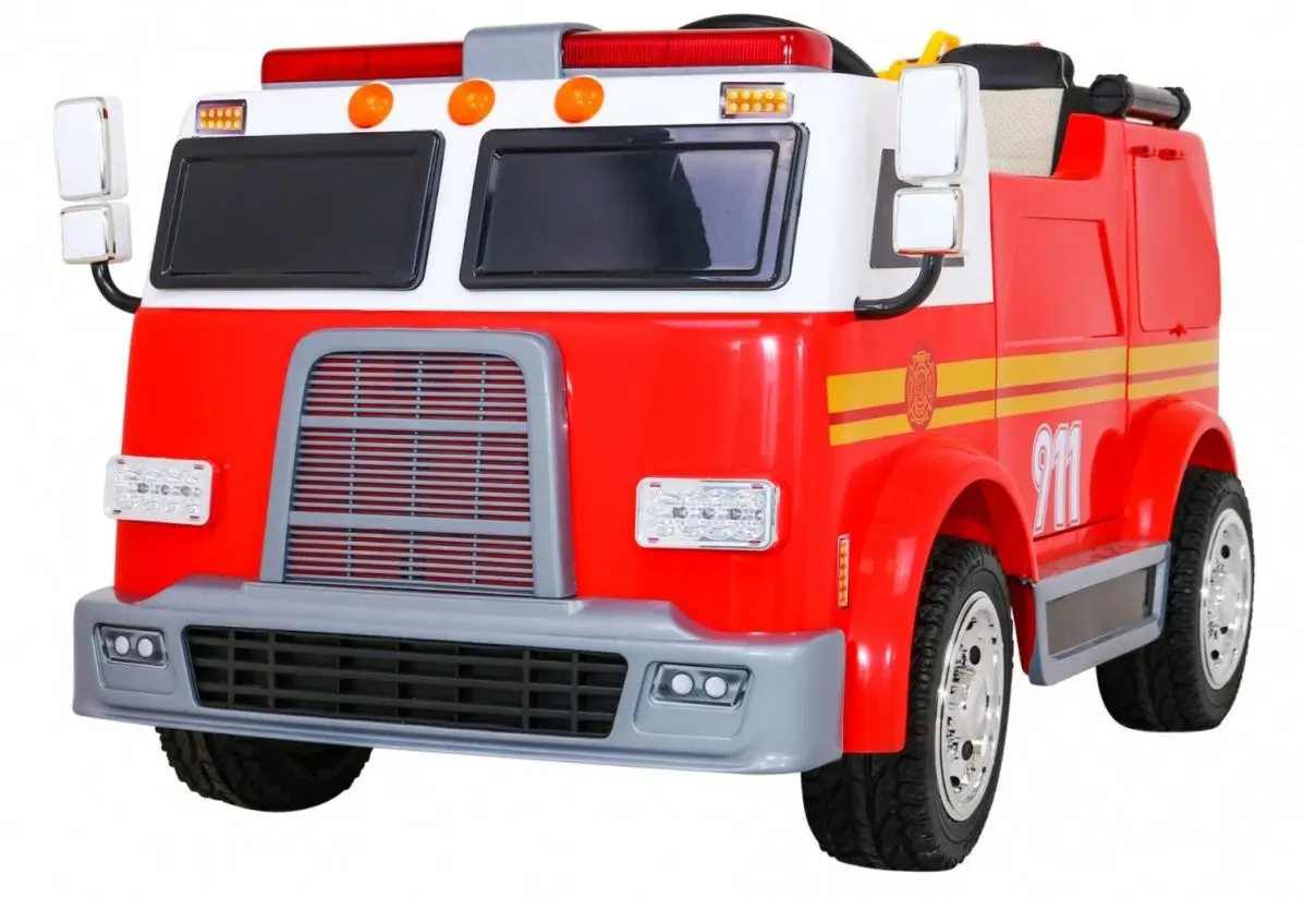 Masinuta electrica Ramiz Fire Truck (Red) - 8
