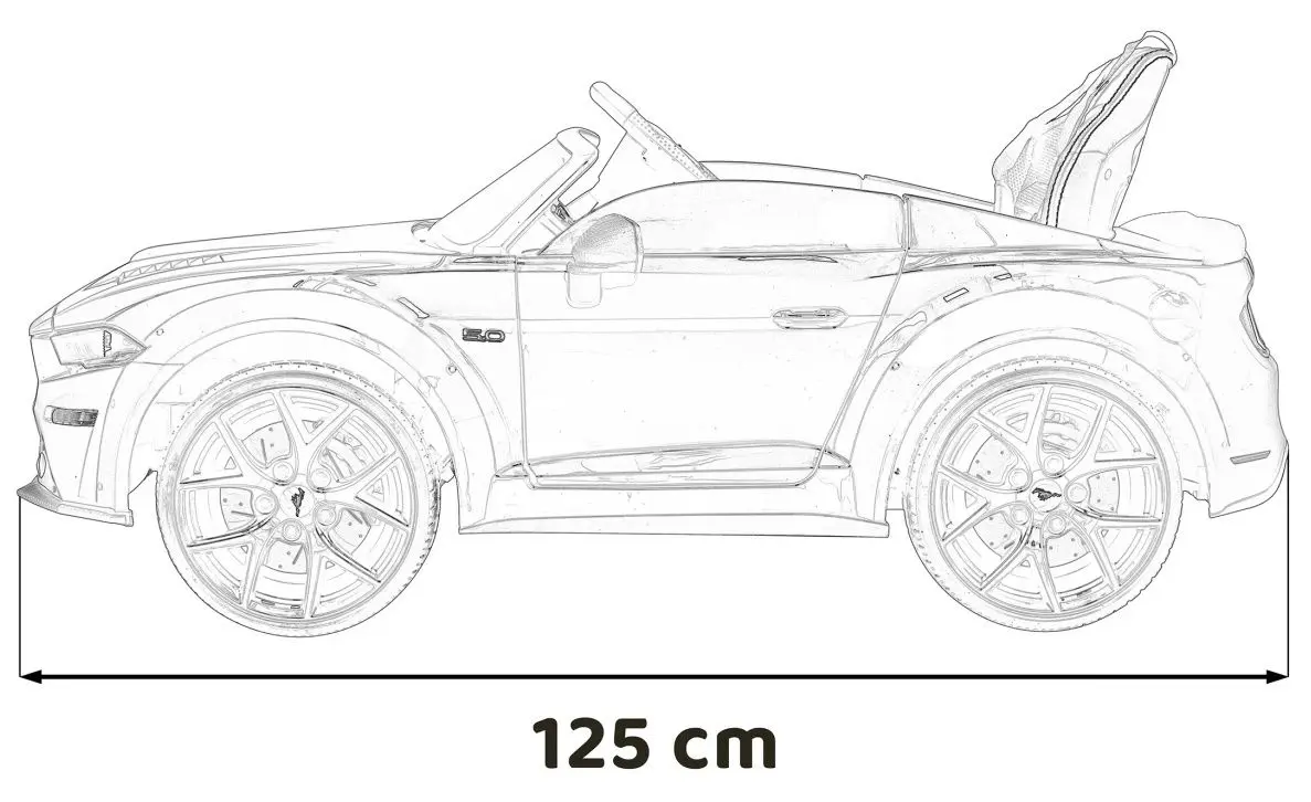 Электромобиль Ramiz Ford Mustang GT (Red)