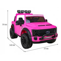 Masinuta electrica Ramiz Ford Super Duty (Pink) Thumb