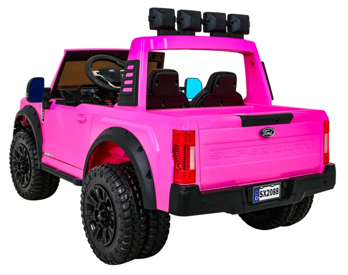 Masinuta electrica Ramiz Ford Super Duty (Pink)