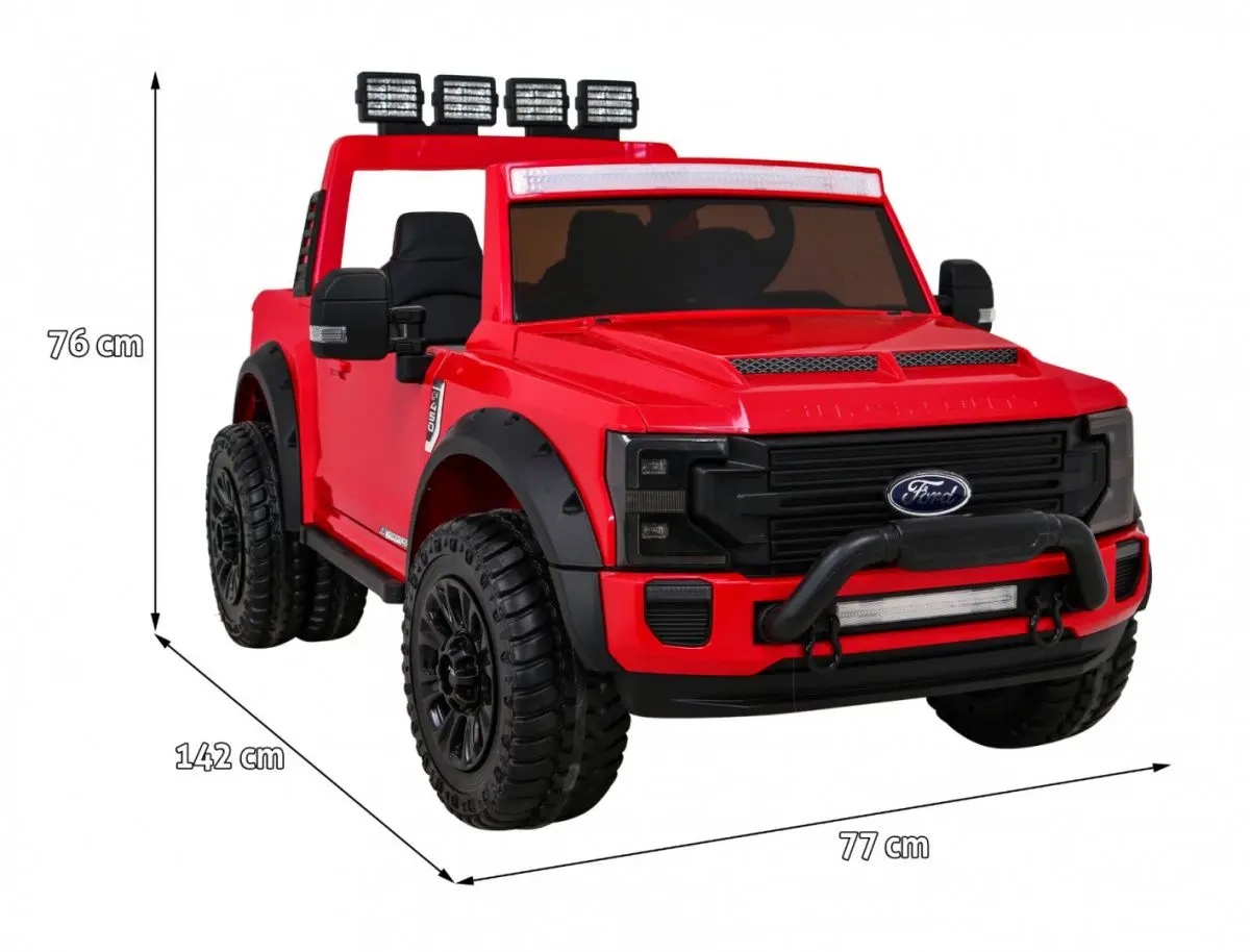 Masinuta electrica Ramiz Ford Super Duty (Red)