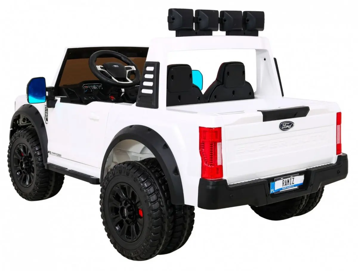 Masinuta electrica Ramiz Ford Super Duty (White)