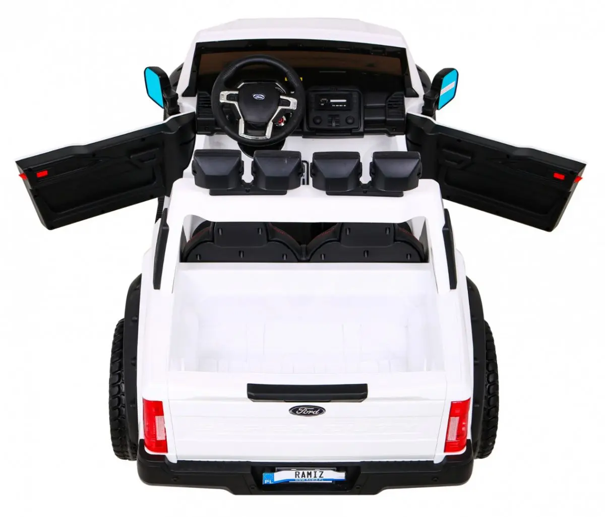 Masinuta electrica Ramiz Ford Super Duty (White)