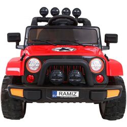 Maşinuţă electrică Ramiz Full Time Off-Road 4WD (Red/Black) Thumb