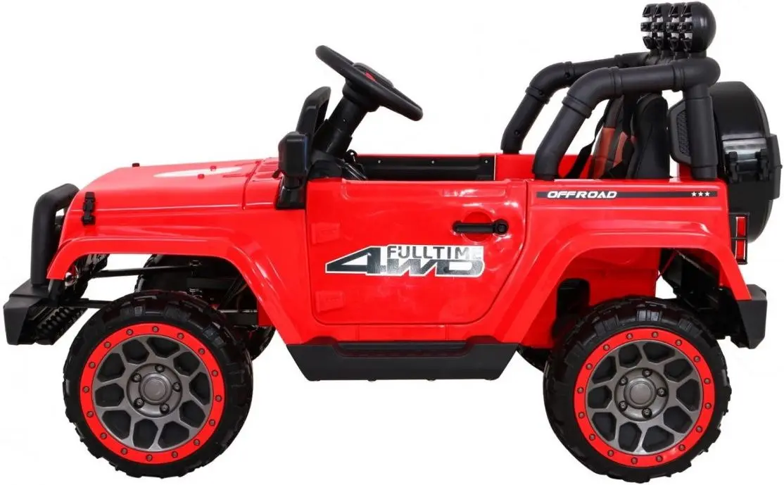 Maşinuţă electrică Ramiz Full Time Off-Road 4WD (Red/Black)