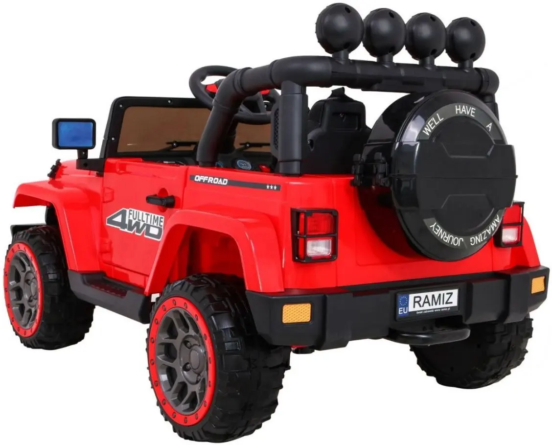 Maşinuţă electrică Ramiz Full Time Off-Road 4WD (Red/Black)