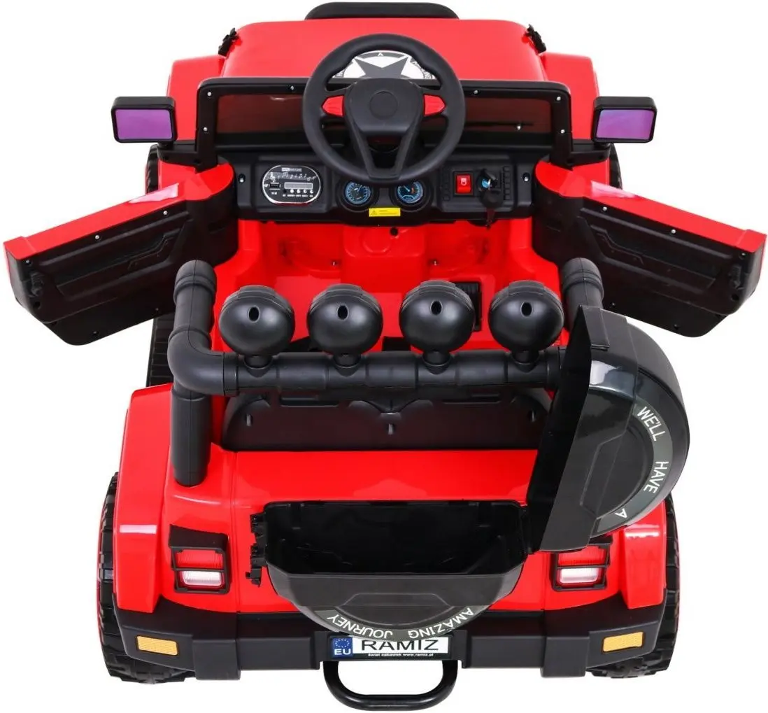 Maşinuţă electrică Ramiz Full Time Off-Road 4WD (Red/Black)