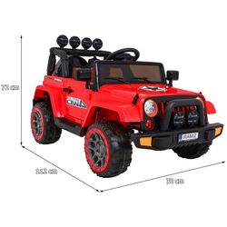 Maşinuţă electrică Ramiz Full Time Off-Road 4WD (Red/Black) Thumb