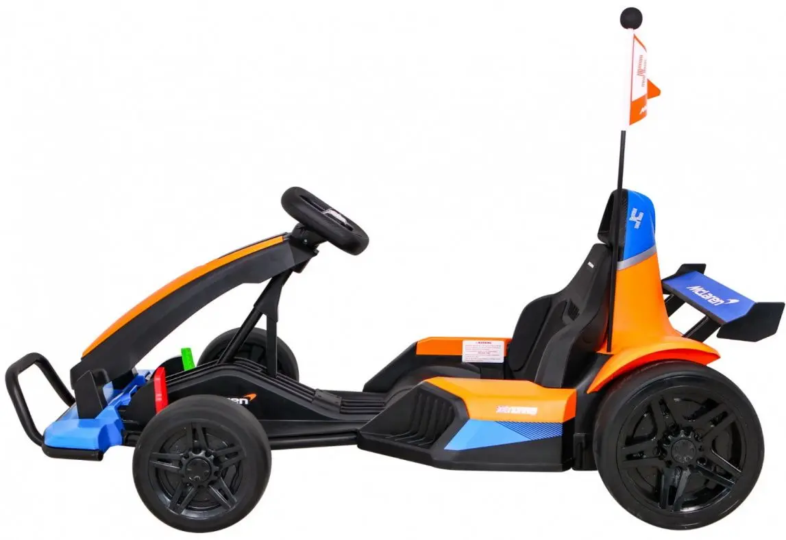 Maşinuţă electrică Ramiz Go-kart McLaren Drift (Orange/Blue) - 3