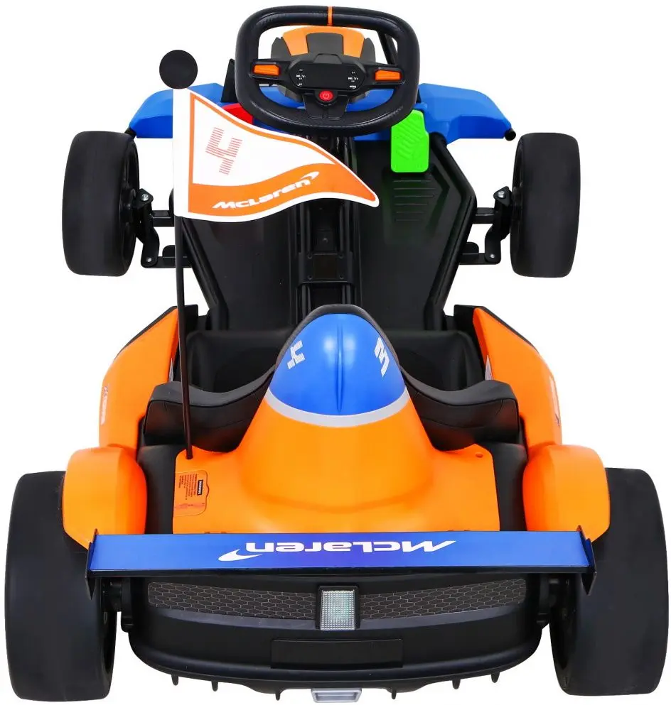 Maşinuţă electrică Ramiz Go-kart McLaren Drift (Orange/Blue) - 6