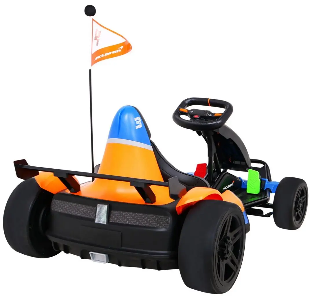 Maşinuţă electrică Ramiz Go-kart McLaren Drift (Orange/Blue) - 7