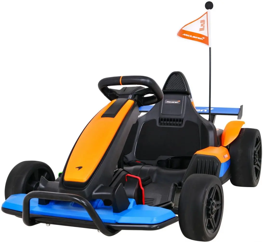 Maşinuţă electrică Ramiz Go-kart McLaren Drift (Orange/Blue)